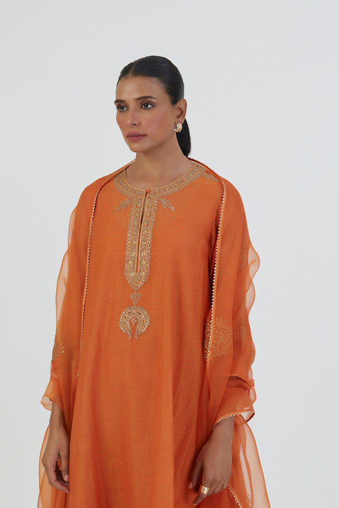 Jaya Kurta and Pant-Orange