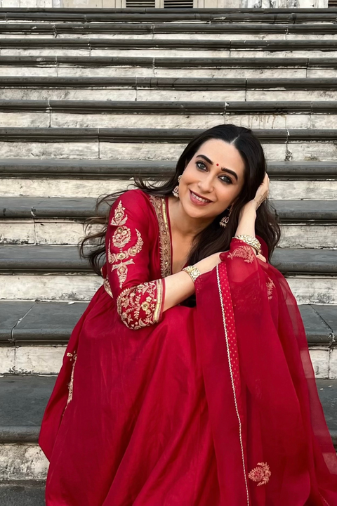 Rhea Kurta and Pant-Red