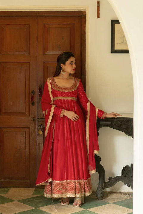 Kriti Anarkali-Red