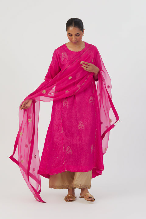 Sitara Dupatta-Fuschia