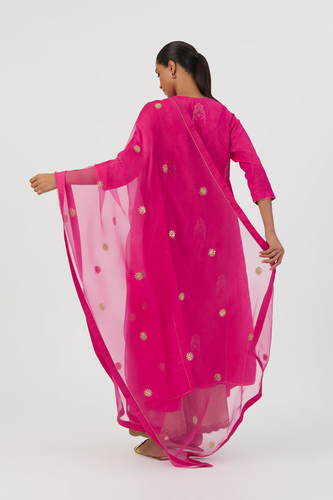 Sitara Dupatta-Fuschia