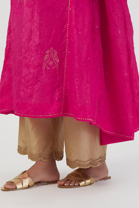 Sujata Kurta and Pant-Fuschia