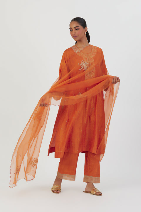 Zira Dupatta-Orange
