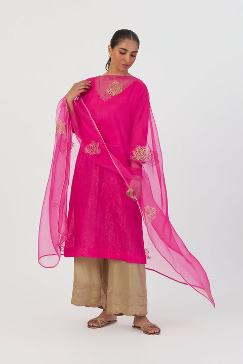 Deepa Dupatta-Fuschia