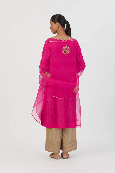 Deepa Dupatta-Fuschia