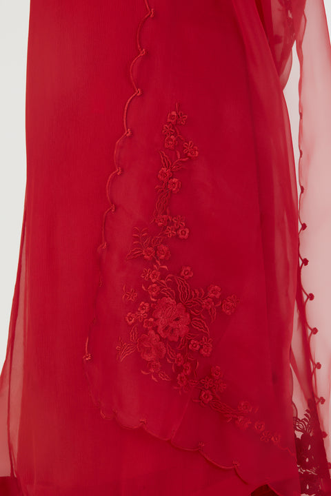 Nira Dupatta-Red