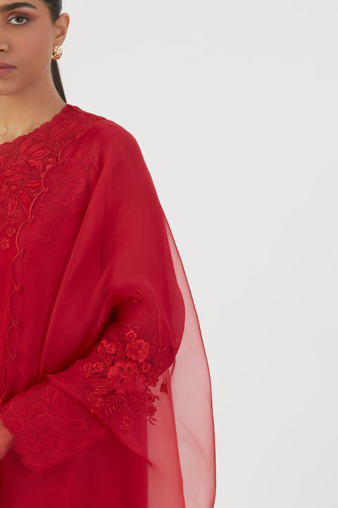 Nira Dupatta-Red