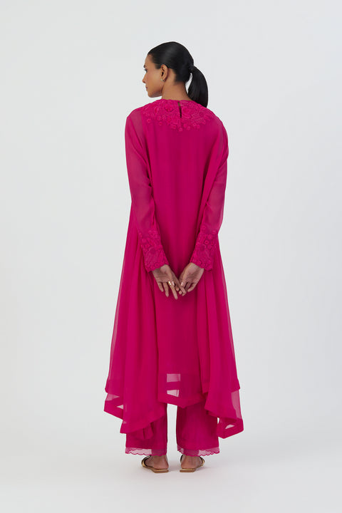 Kavya Kurta and Pant-Fuschia
