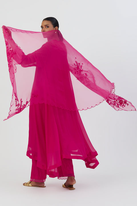 Nira Dupatta-Fuschia