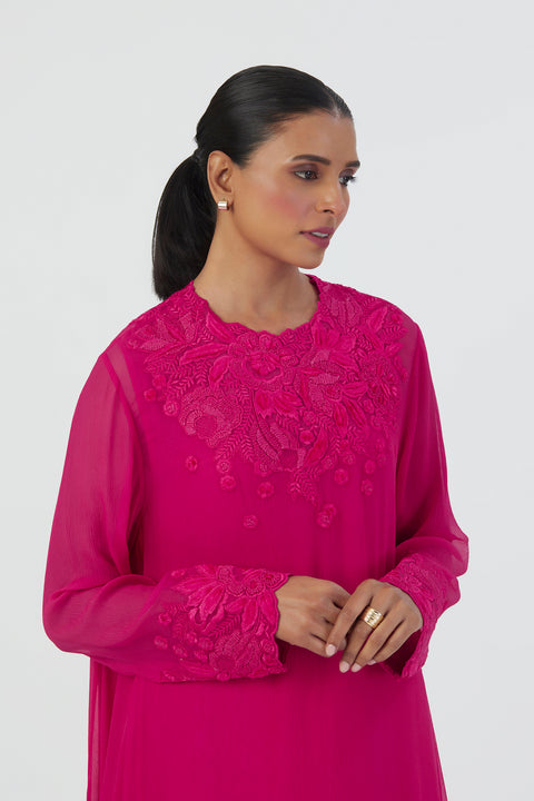 Kavya Kurta and Pant-Fuschia