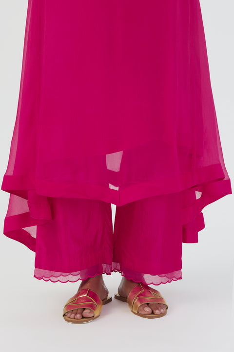 Kavya Kurta and Pant-Fuschia