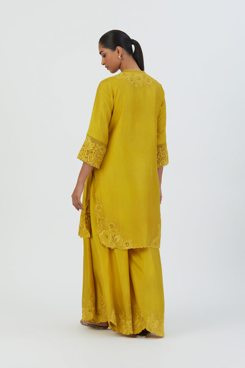 Isha Kurta and Sharara-Lime Green