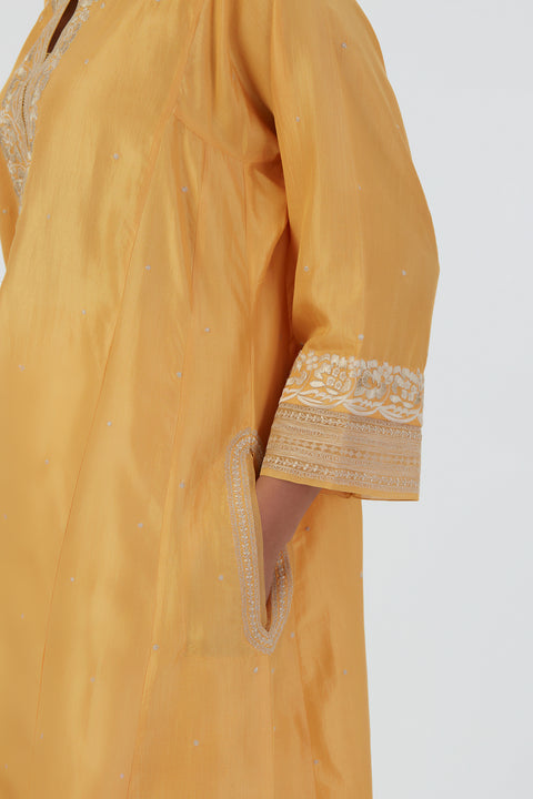 Zehra Kurta and Pant-Yellow