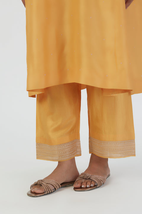 Zehra Kurta and Pant-Yellow