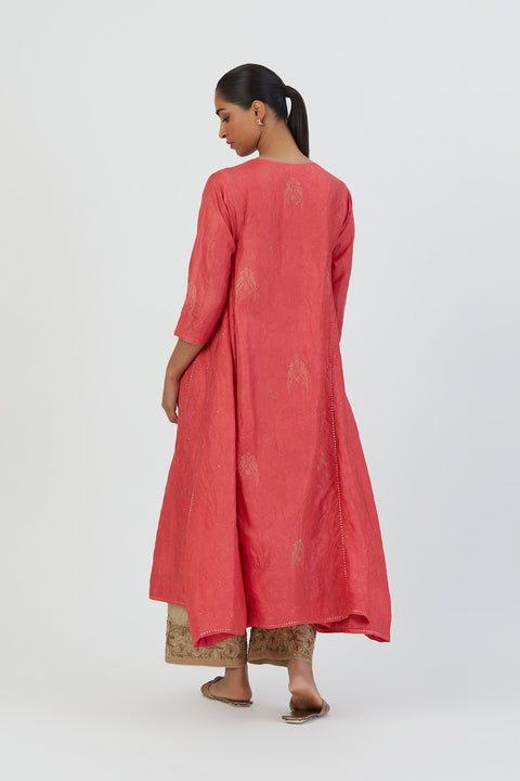 Sujata Kurta and Pant-Coral