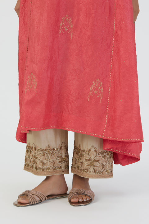 Sujata Kurta and Pant-Coral