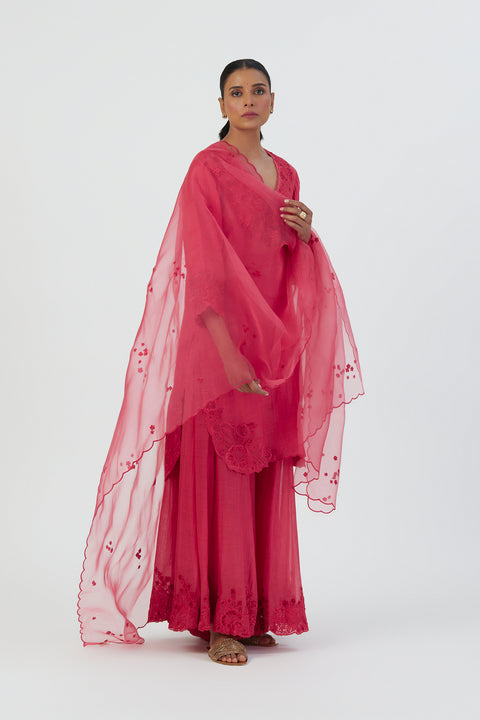 Priya Dupatta-Dark Pink
