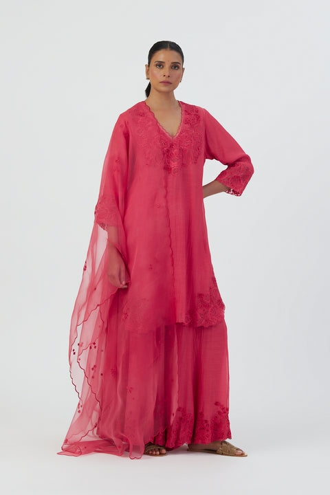 Priya Dupatta-Dark Pink