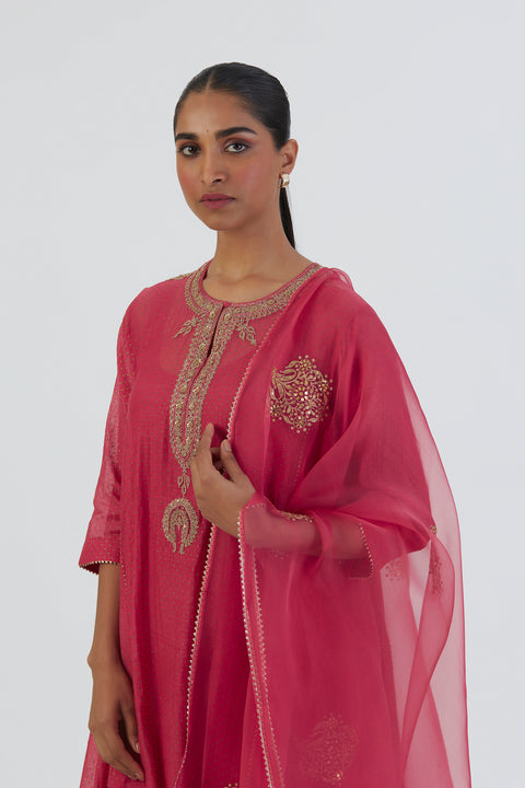 Jaya Kurta and Pant -Coral