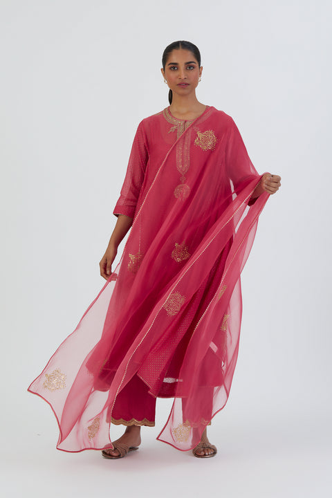 Deepa Dupatta-Coral