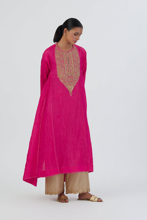 Smita Kurta and Pant-Fuschia
