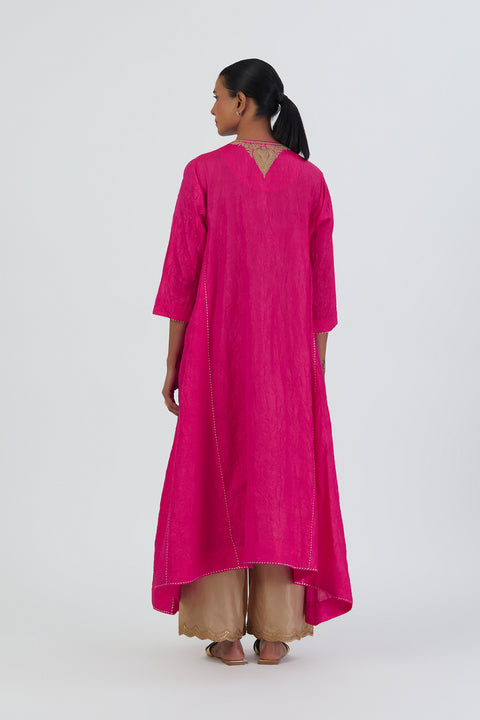 Smita Kurta and Pant-Fuschia