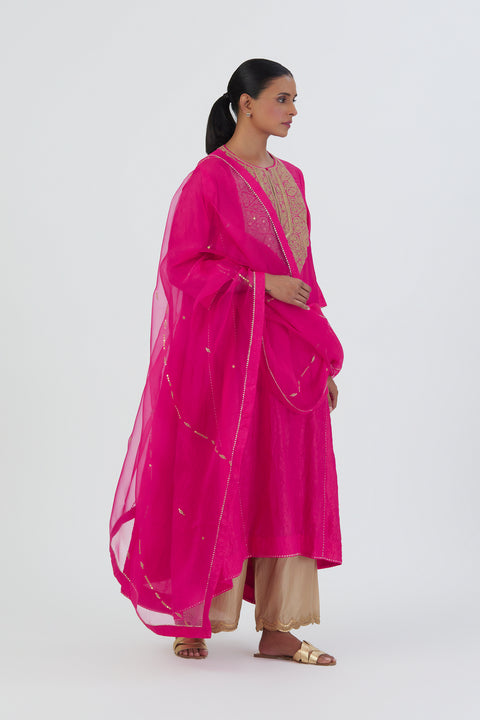 Mayar Dupatta-Fuschia