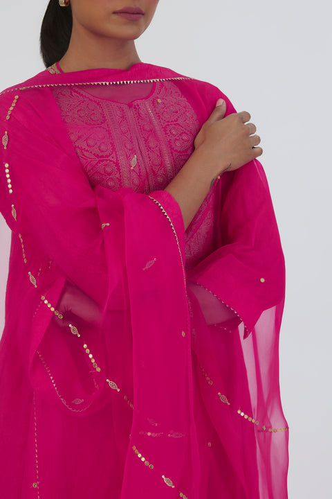 Mayar Dupatta-Fuschia