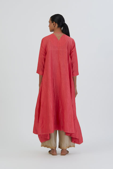 Smita Kurta and Pant-Coral