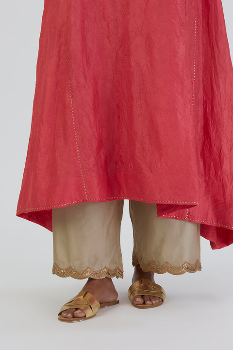 Smita Kurta and Pant-Coral