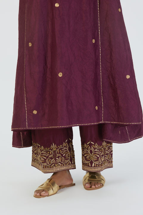 Meer Kurta and Pant-Wine