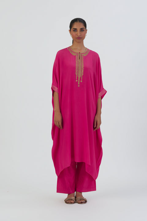 Geet Kurta and Pant-Fuschia