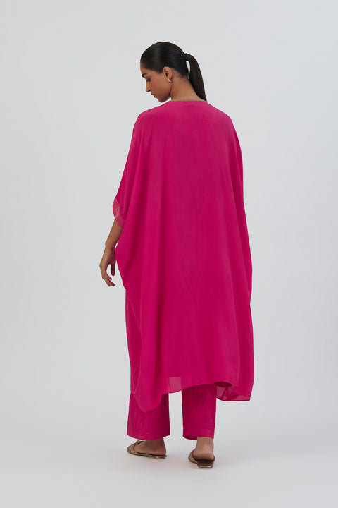 Geet Kurta and Pant-Fuschia