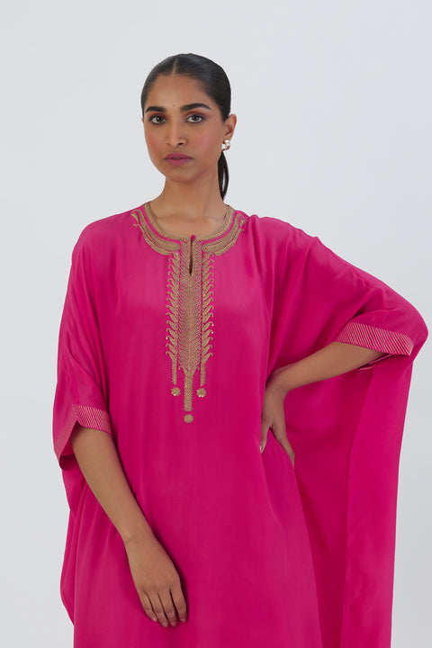 Geet Kurta and Pant-Fuschia