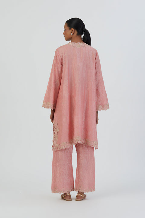 Naaz Kurta and Pant-Salmon Pink