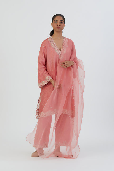 Naaz Kurta and Pant-Coral