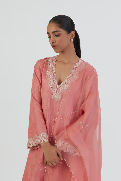 Naaz Kurta and Pant-Coral