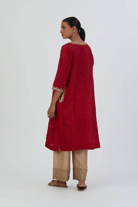 Rati Kurta and Pant-Red