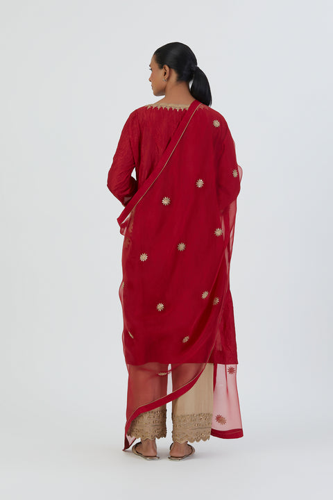 Sitara Dupatta-Red