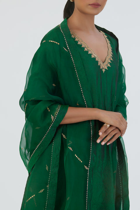 Mayar Dupatta-Green