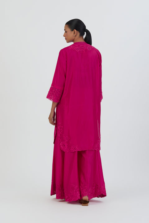 Isha Kurta and Sharara-Fuschia