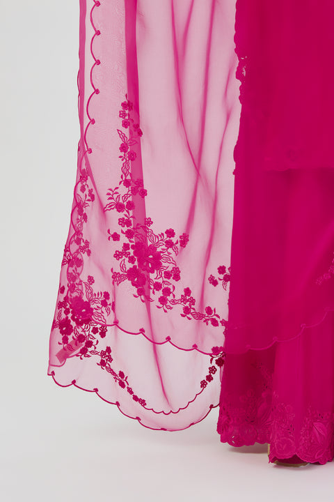 Nira Dupatta-Rani Pink