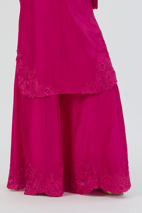 Isha Kurta and Sharara-Fuschia
