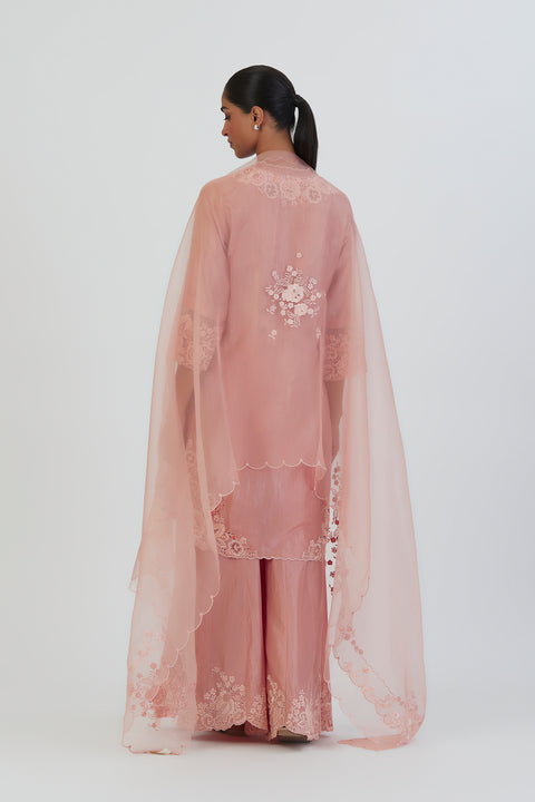 Nira Dupatta-Salmon Pink