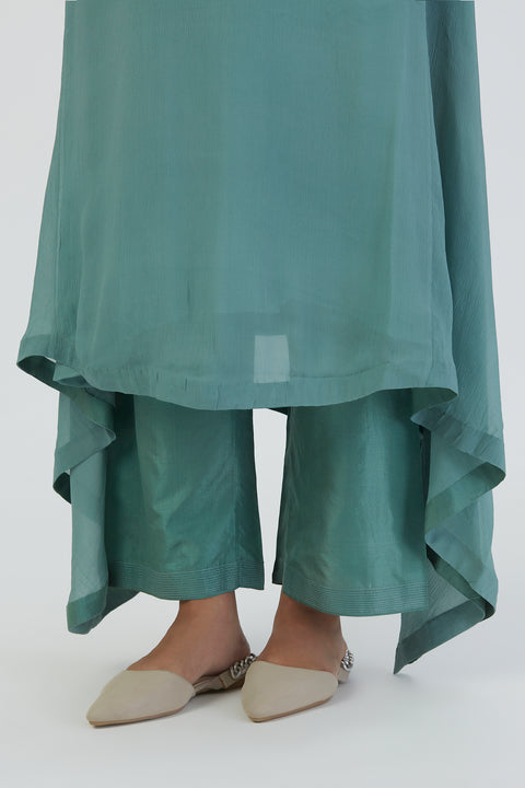 Razia Kurta and Pant-Turquoise