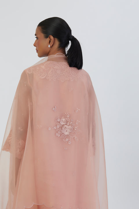 Nira Dupatta-Salmon Pink