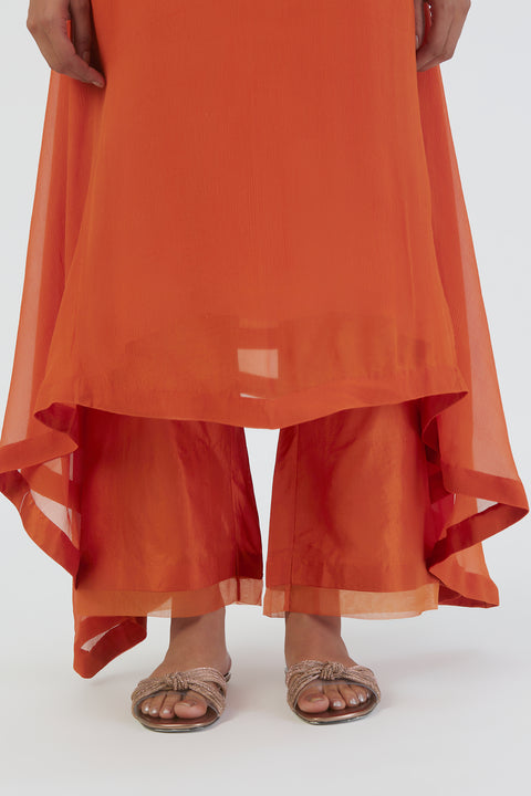 Zoya Kurta and Pant-Orange