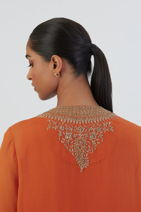 Zoya Kurta and Pant-Orange