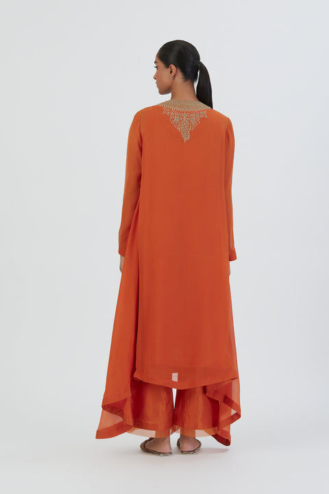 Zoya Kurta and Pant-Orange