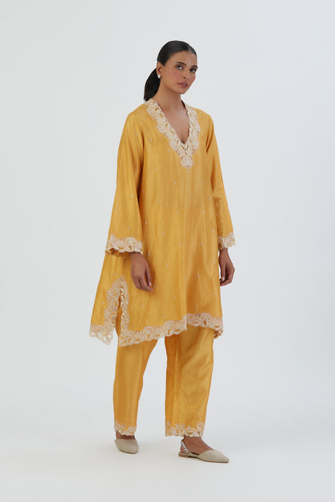 Naaz Kurta and Pant-Yellow